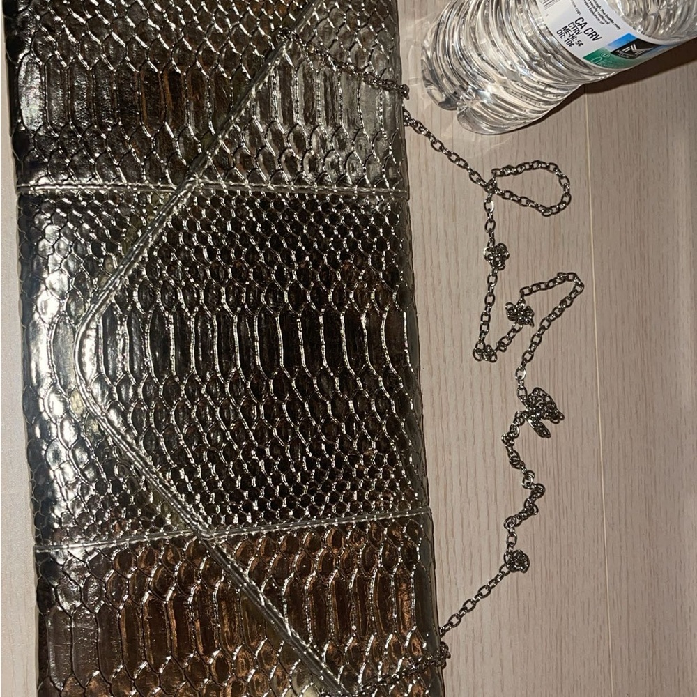 Chic Gold Clutch with Chain.